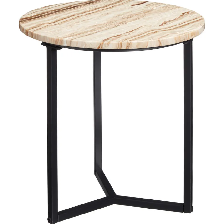 Bijzettafel Corato Marmer Naturel - Ø 50cm ø 50 Cm|Kwantum Outlet