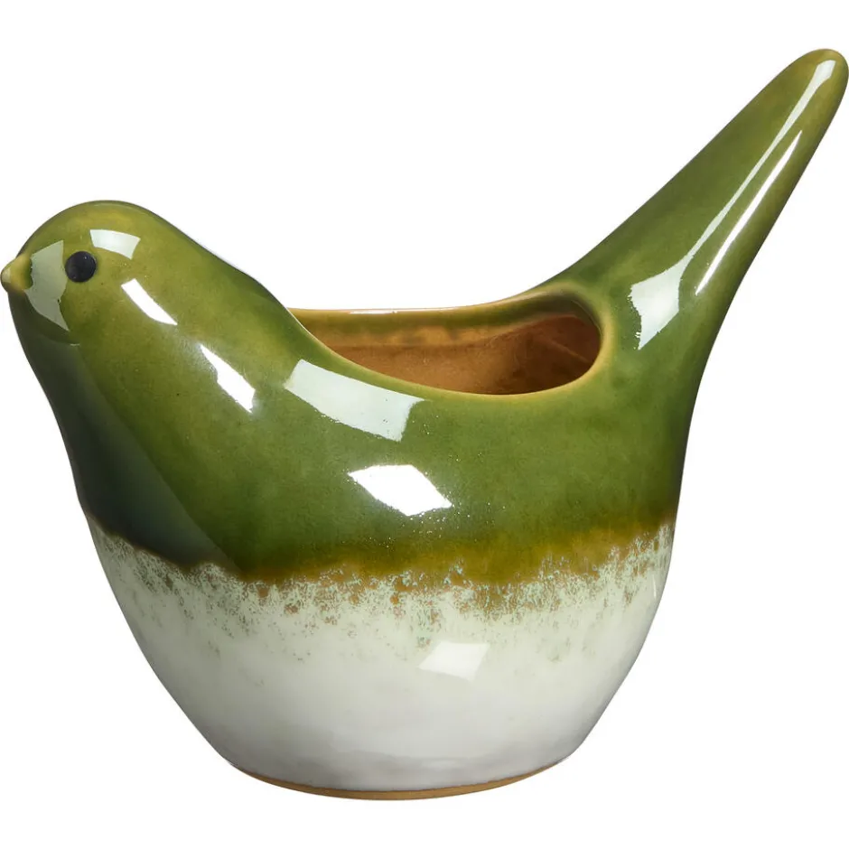 Bloempot Bird Bresse Groen|Kwantum Online