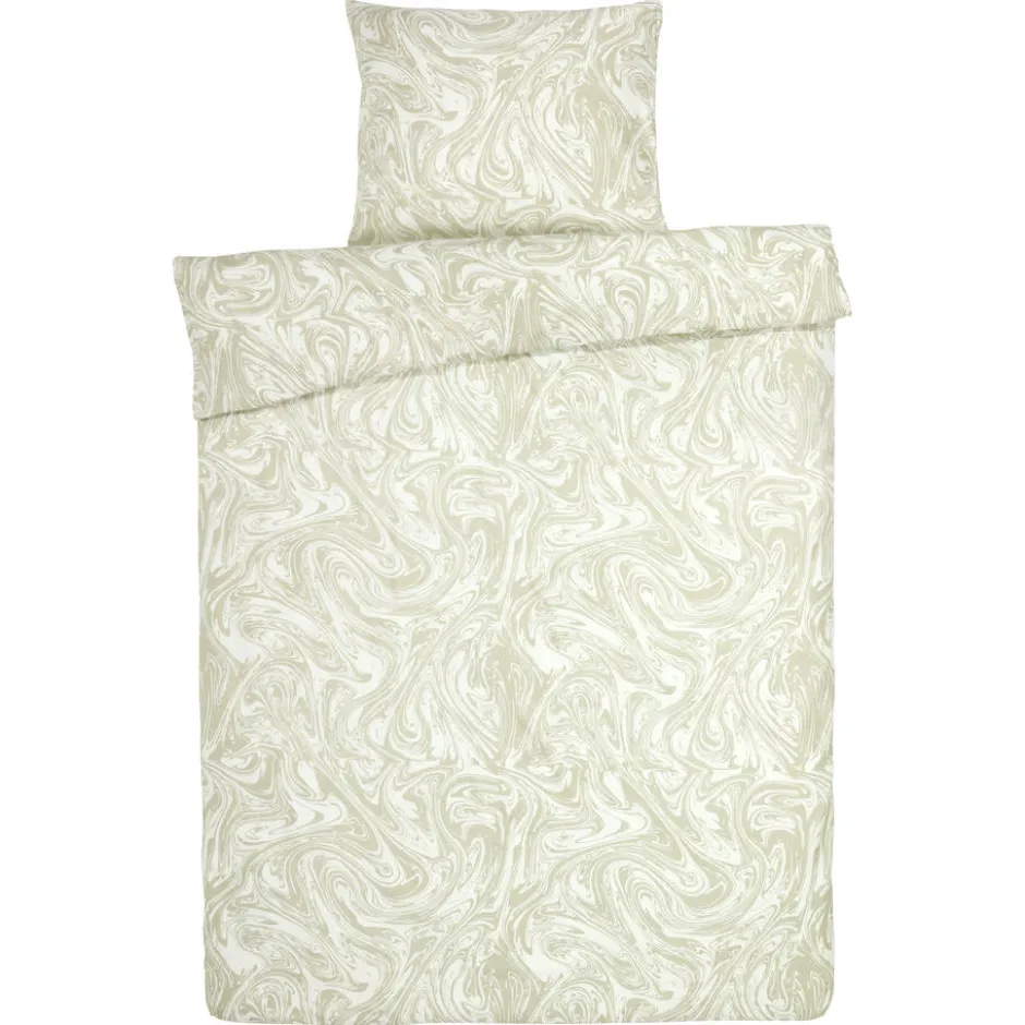 Dekbedovertrek Marble Taupe 140x220 Cm|Kwantum New