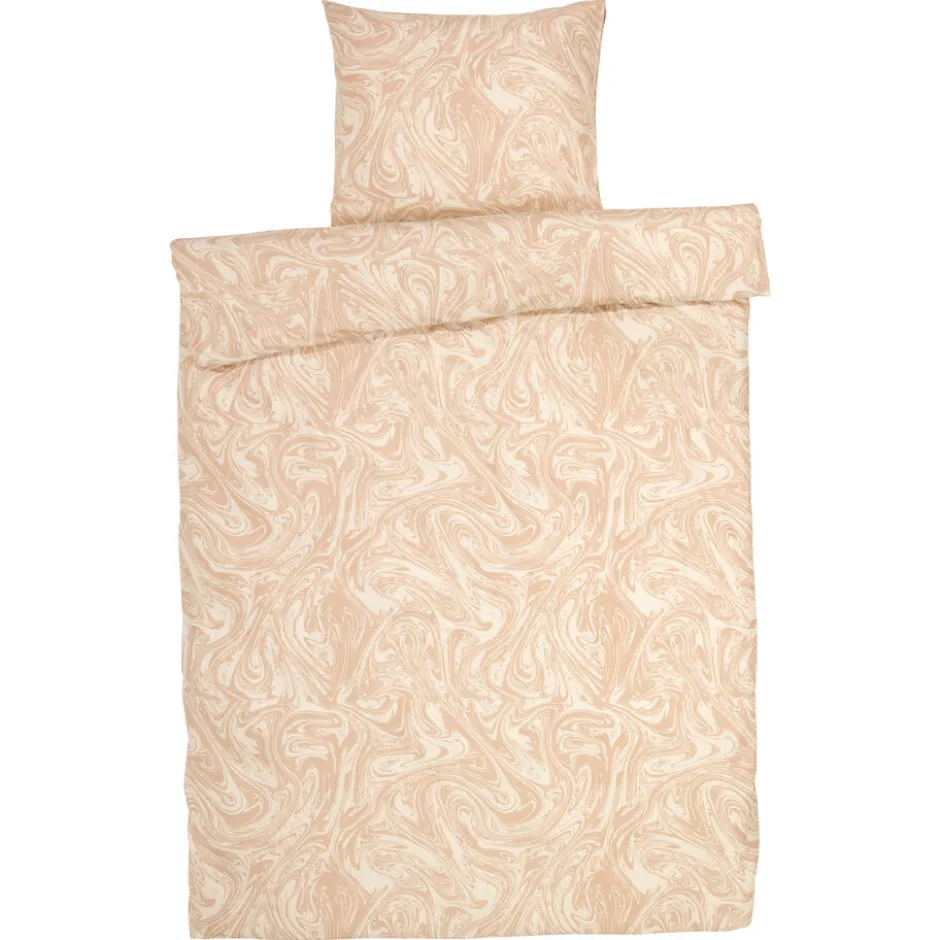 Dekbedovertrek Marble Soft Pink 140x220 Cm|Kwantum New