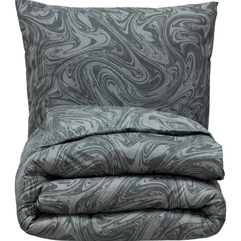 Dekbedovertrek Marble Grijs 140x220 Cm|Kwantum Discount
