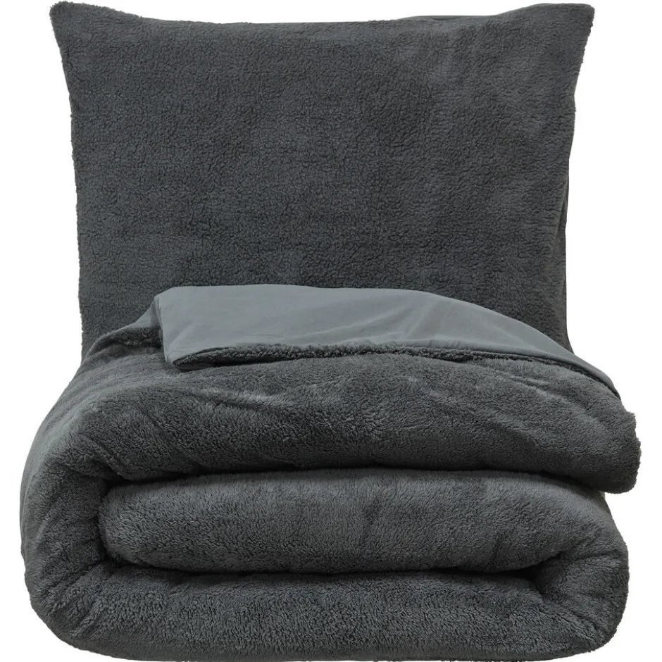 Dekbedovertrek Teddy Antraciet 200x220 Cm|Kwantum Best