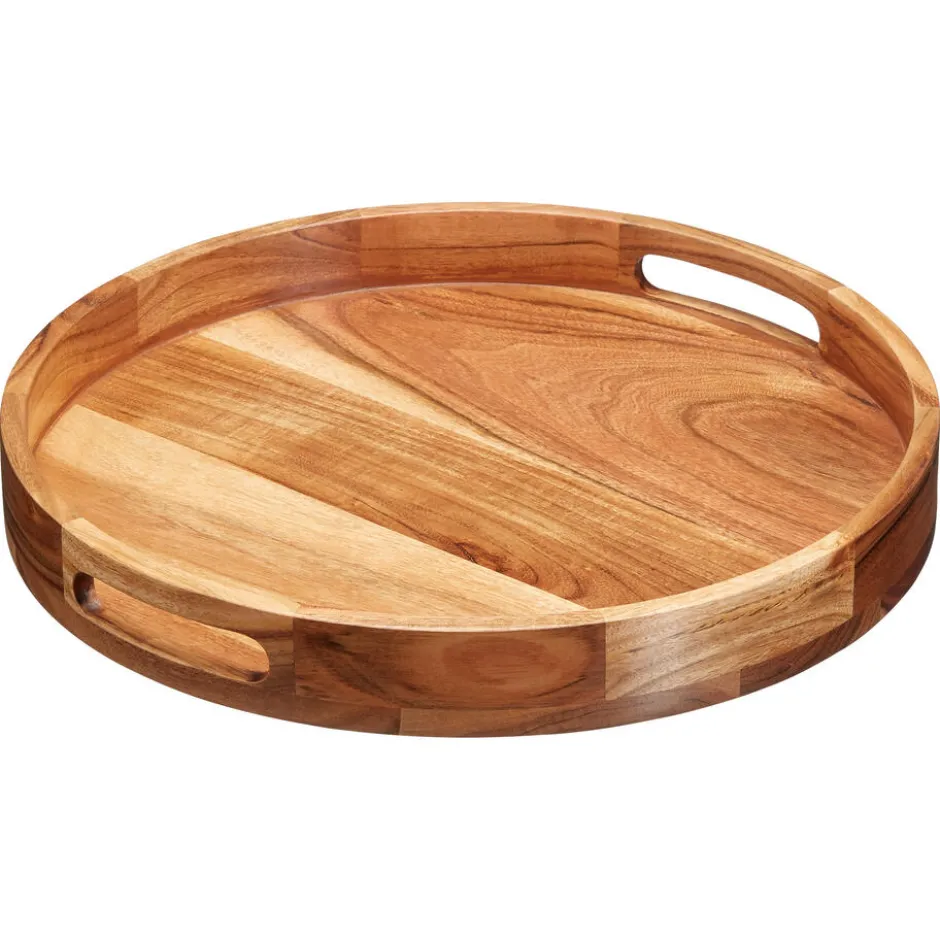 Dienblad Acacia Naturel - Ø40 Cm ø 40 Cm|Kwantum Outlet