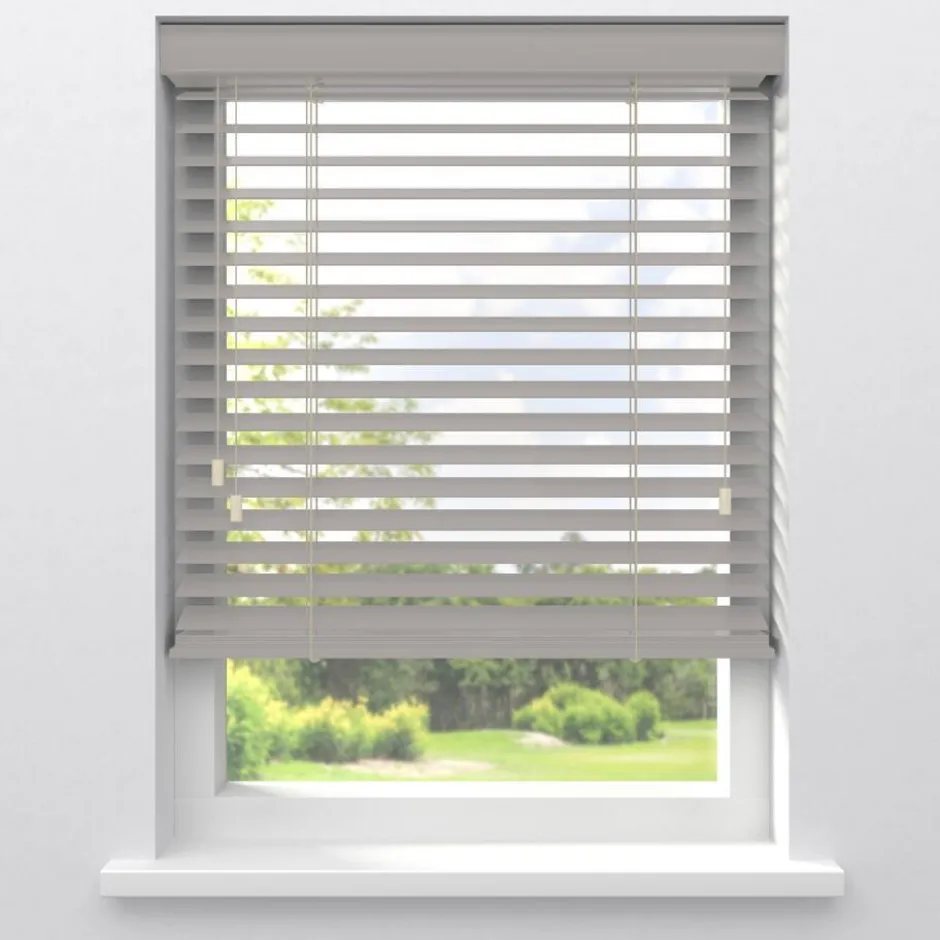 Fenstr Bamboe Jaloezie Wessel Off White 50mm|Kwantum Hot