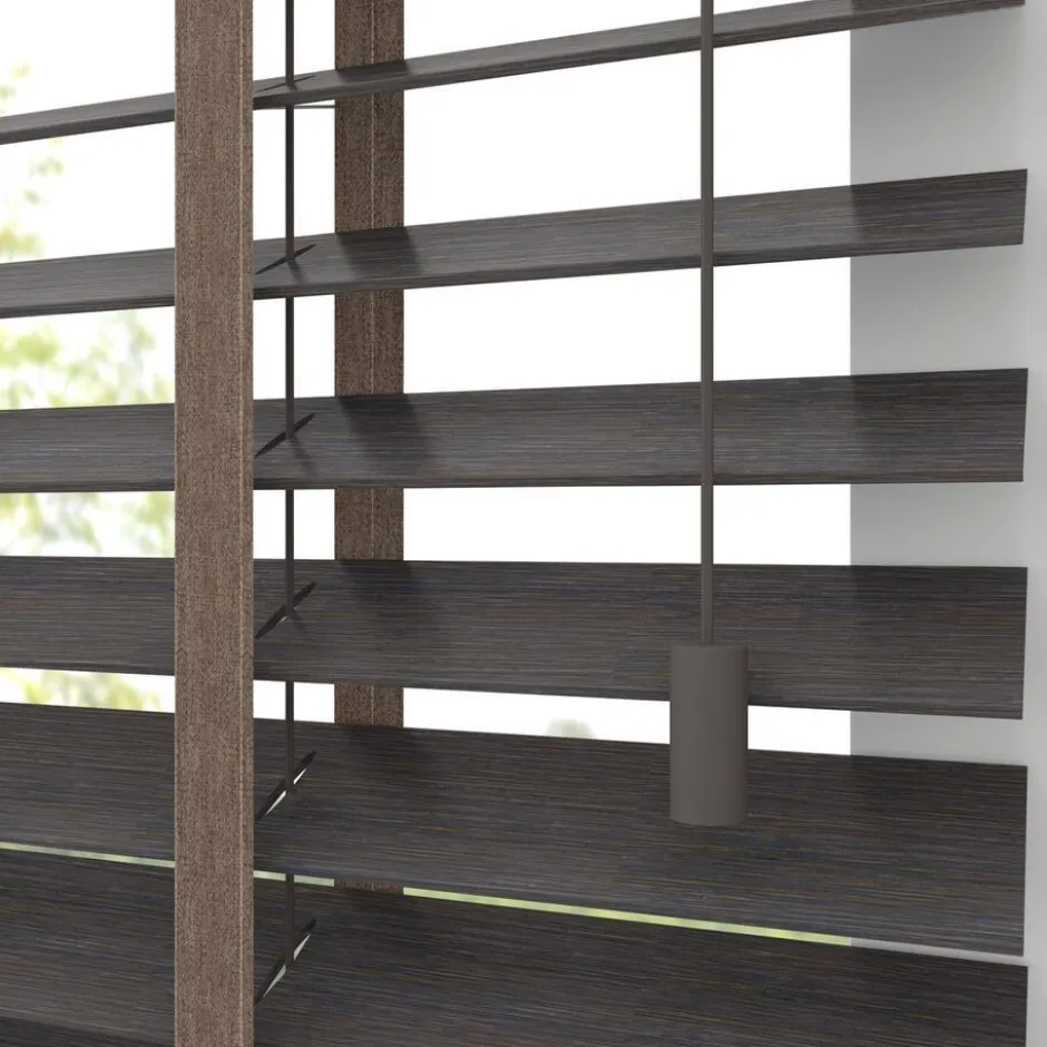 Fenstr Bamboe Jaloezie Wietze Bruin 50mm|Kwantum Sale