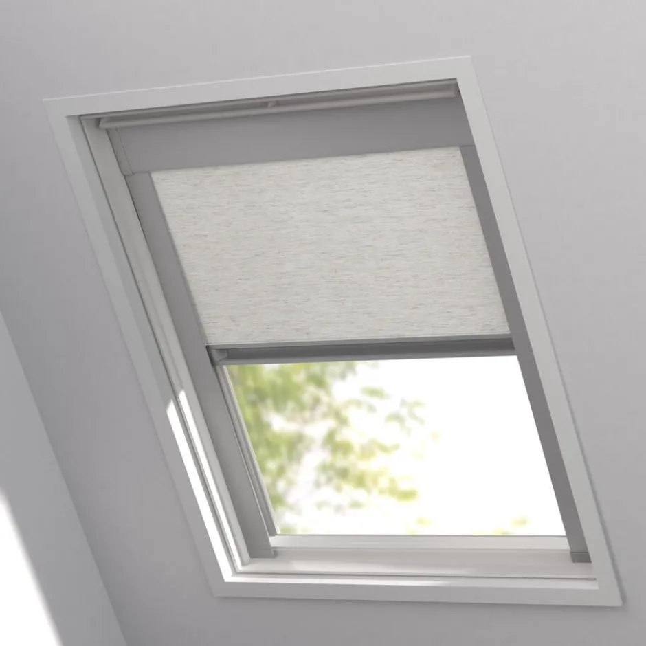 Fenstr Dakraam Rolgordijn Daan Naturel Verduisterend|Kwantum Online