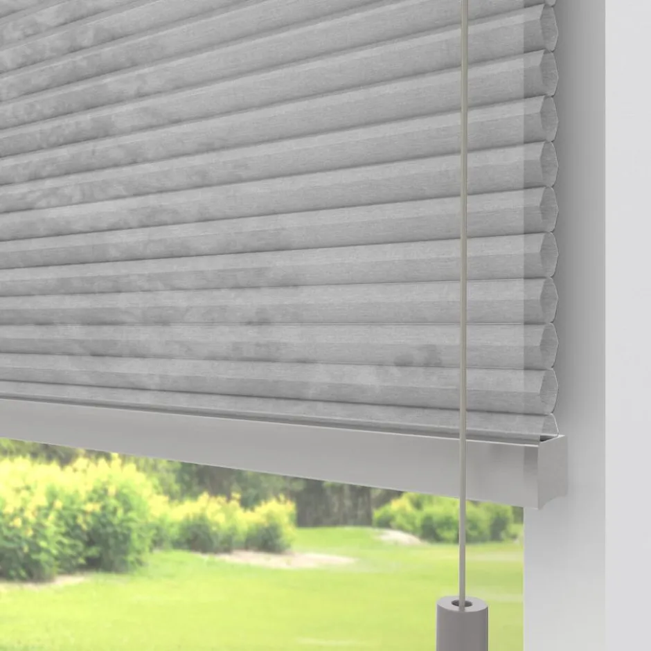 Fenstr Dubbel Plissé Jana Grijs Lichtdoorlatend|Kwantum Sale