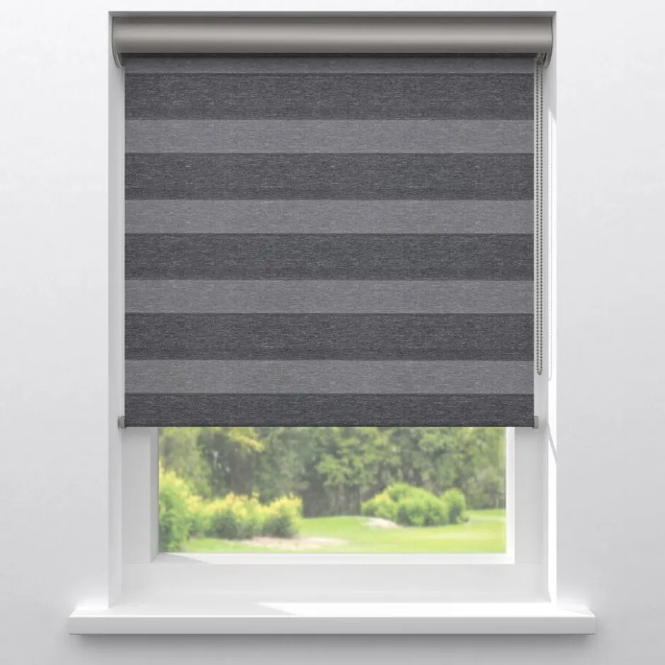 Fenstr Duo Rolgordijn Michiel Donkergrijs|Kwantum Clearance
