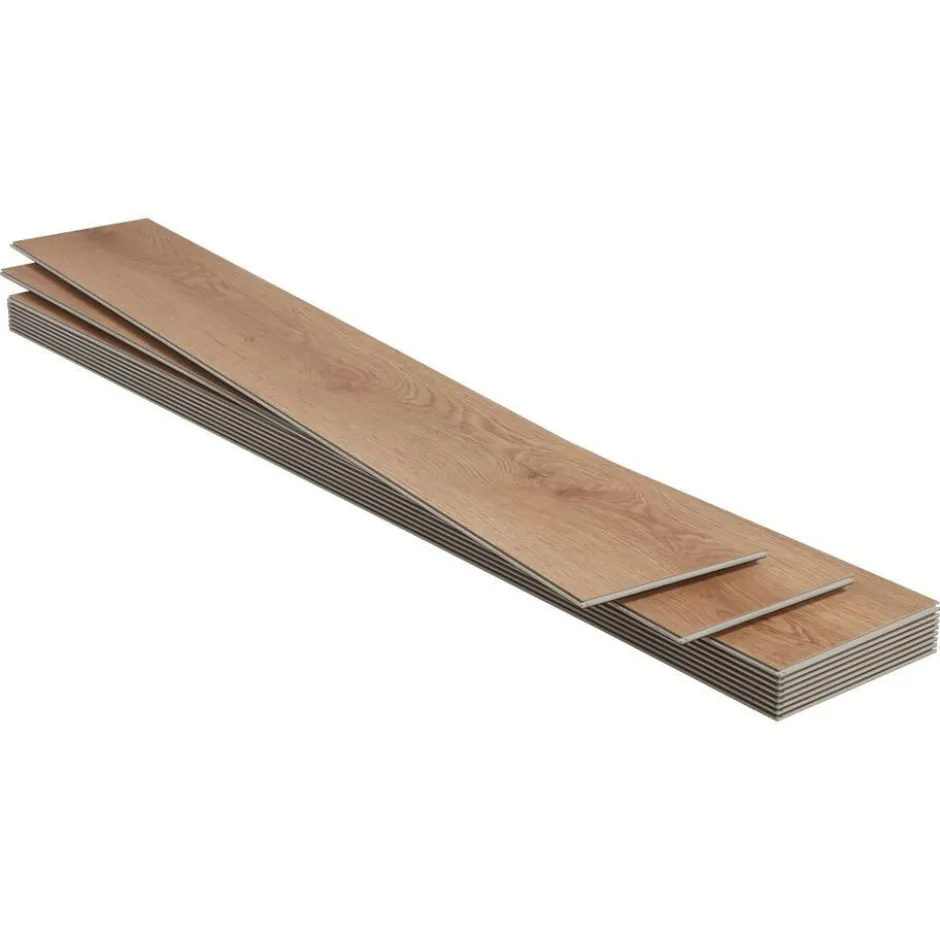 2in1 Klik PVC Jiggs Eiken Met Geïntegreerde Ondervloer|Kwantum Sale