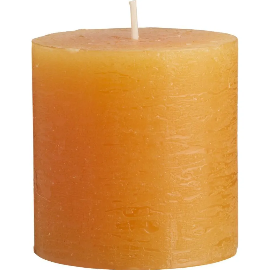 Kaars Rustiek Geel 7x7 Cm|Kwantum New