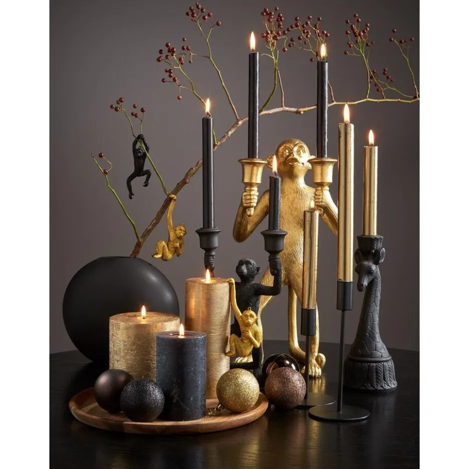 Kaars Rustiek Goud 7x17 Cm|Kwantum Best