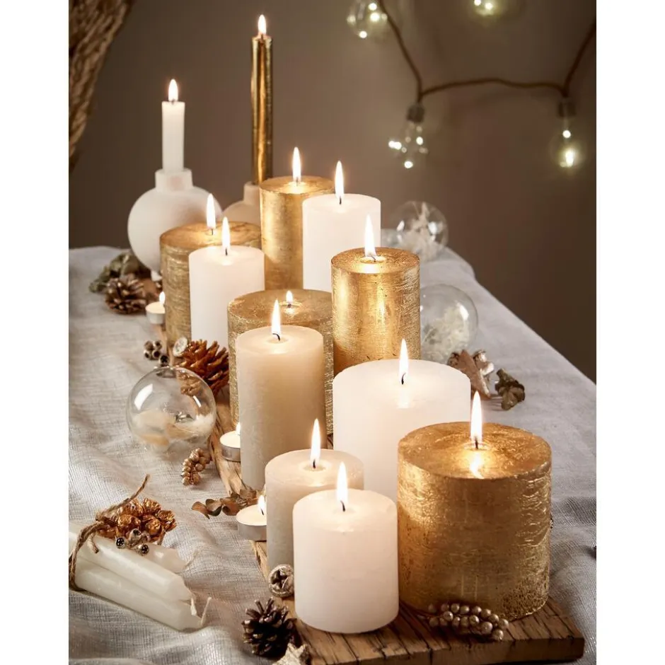 Kaars Rustiek Wit 7x17 Cm|Kwantum Hot