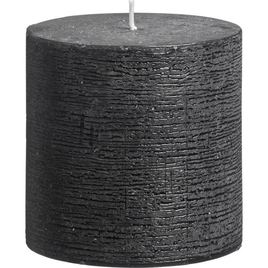 Kaars Rustiek Zwart 10x10 Cm|Kwantum Sale