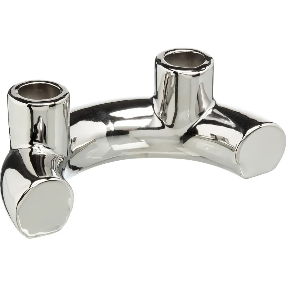 Kandelaar Berra Zilver 17 Cm|Kwantum Sale