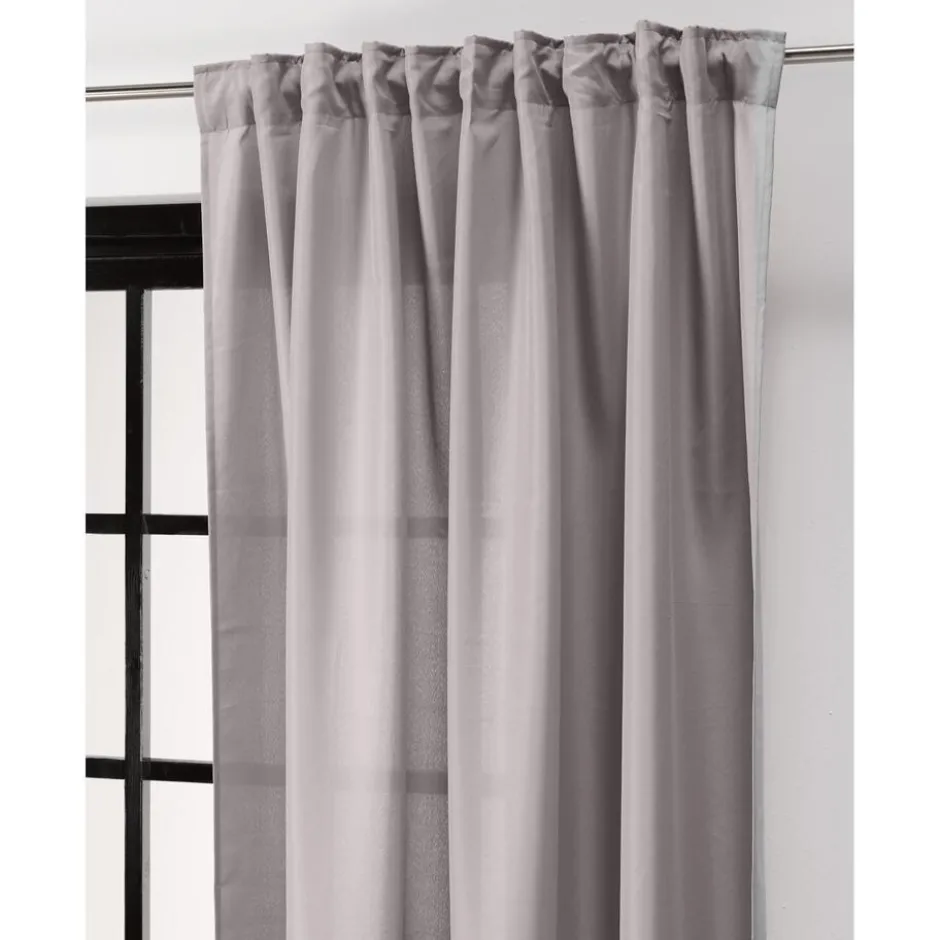 Kant En Klaar Gordijn Charon Lichtgrijs|Kwantum Fashion