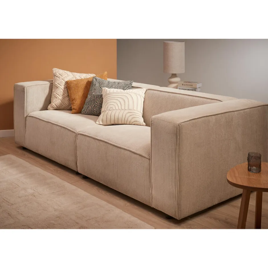 Kussen Rib Oker 45x45 Cm|Kwantum Hot