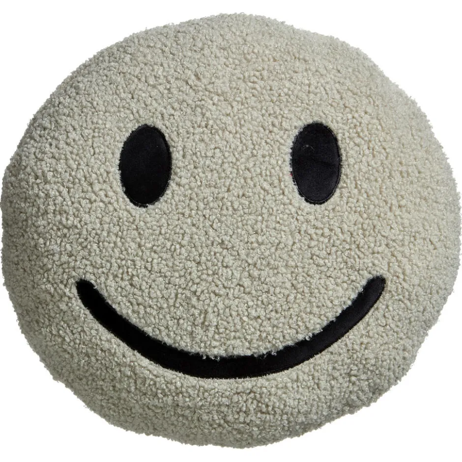 Kussen Smiley Greige Ø35 Cm ø 35 Cm|Kwantum New