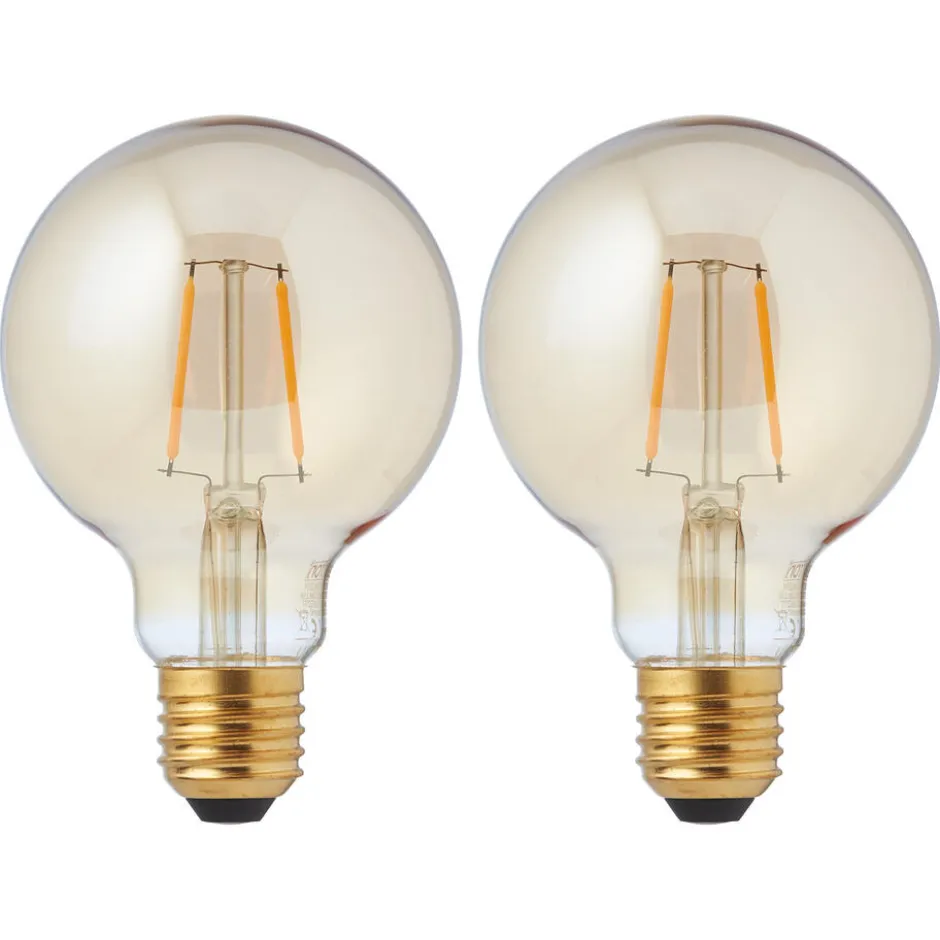 Led Lamp Goud 2 Stuks 80 Mm|Kwantum New