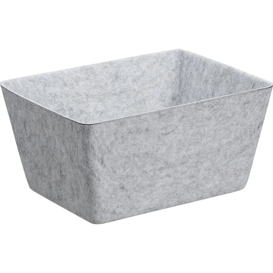 Mand Vilt Grijs 30x23x15cm|Kwantum Hot