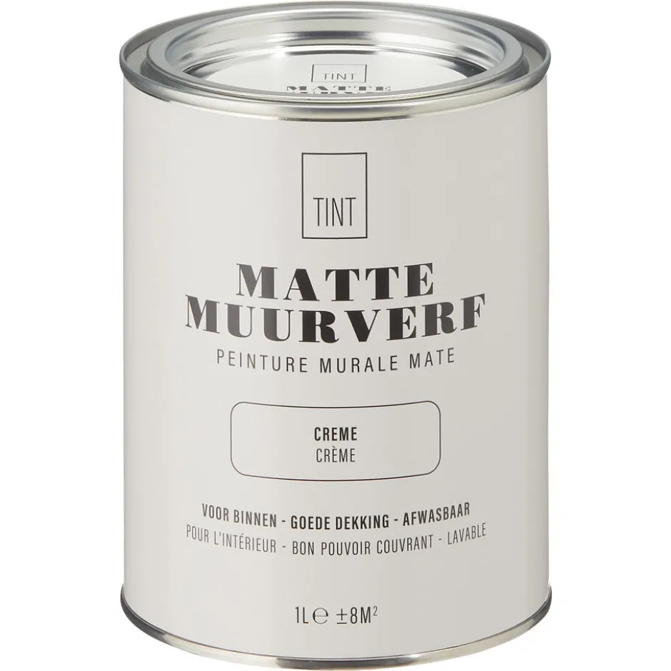 Muurverf Mat Crème 1 L|Kwantum Best