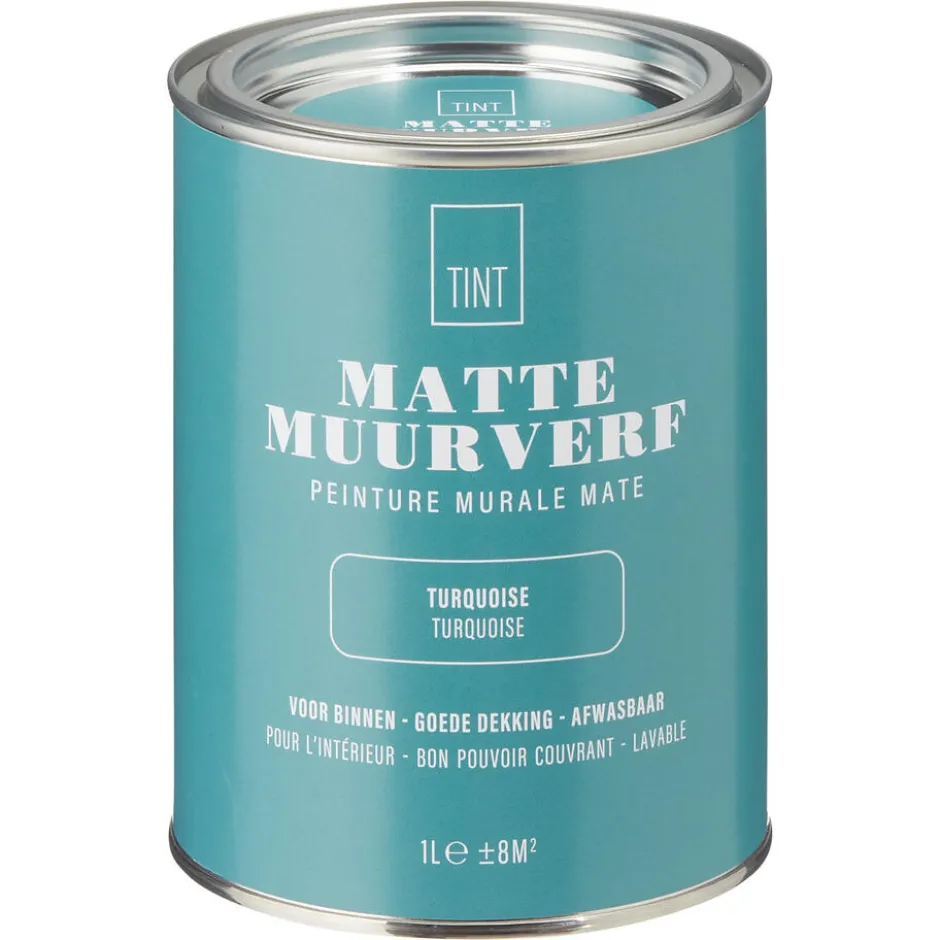 Muurverf Mat Turquoise 1 L|Kwantum Discount