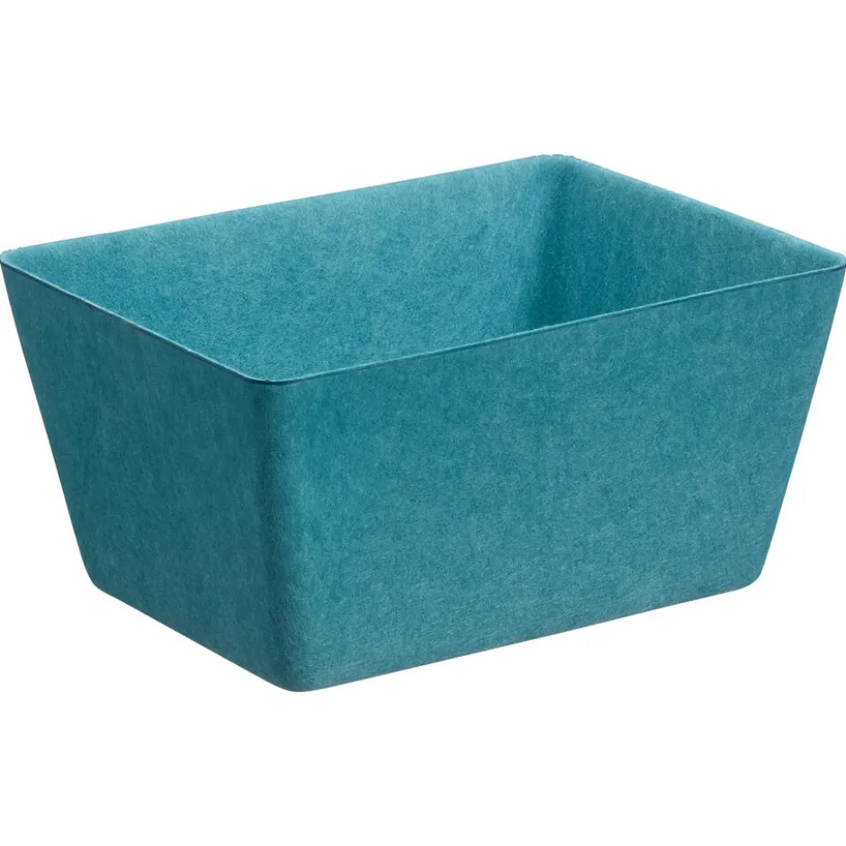 Opbergmand Vilt Petrol 30x23x15cm|Kwantum Clearance