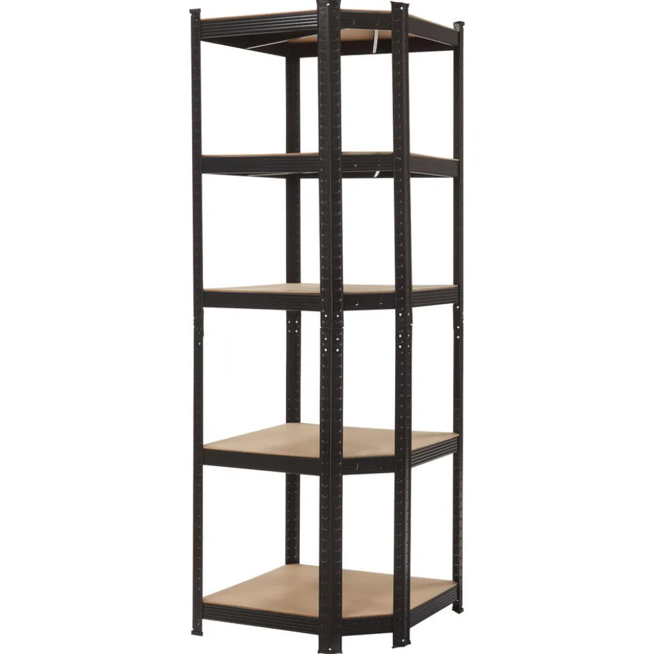 Opbergrek Verzinkt Hoek Zwart|Kwantum Online