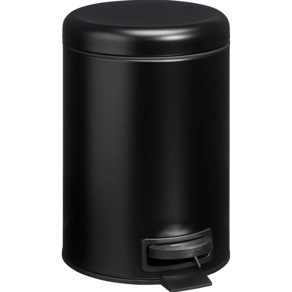 Pedaalemmer 5 Liter Mat Zwart|Kwantum Outlet