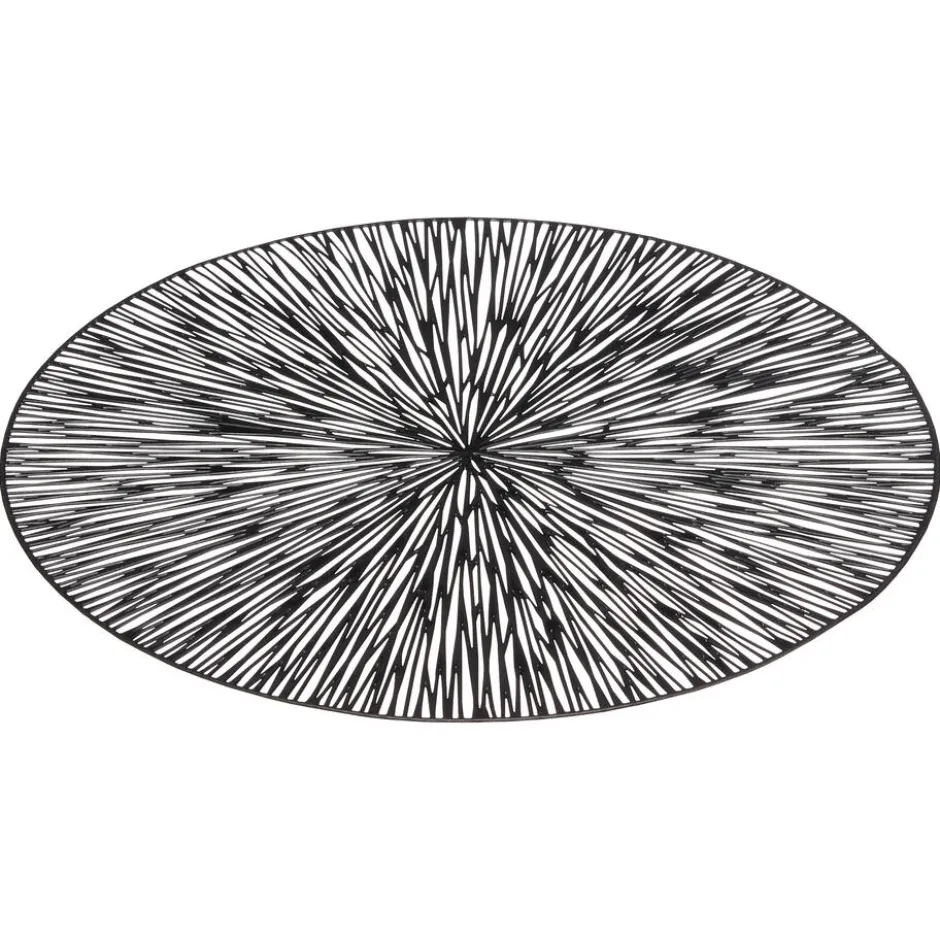 Placemat Marsha Zwart ⌀38 Cm|Kwantum Fashion