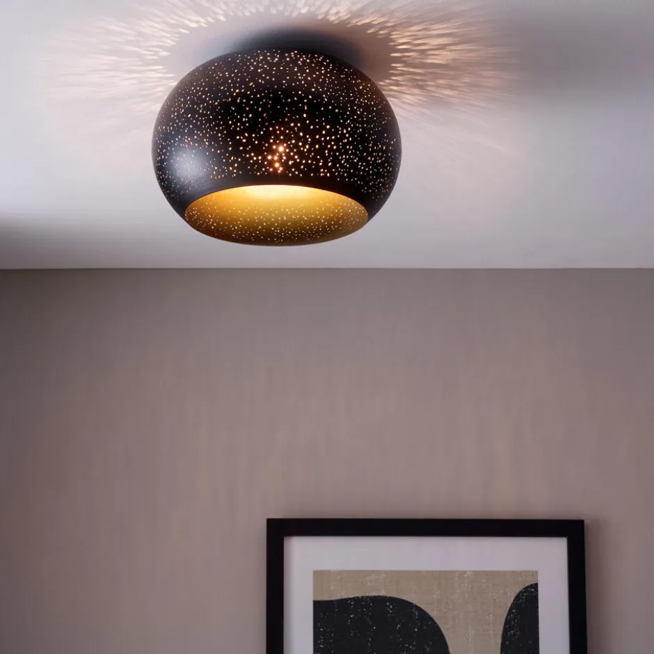 Plafondlamp Gemino Zwart|Kwantum Best