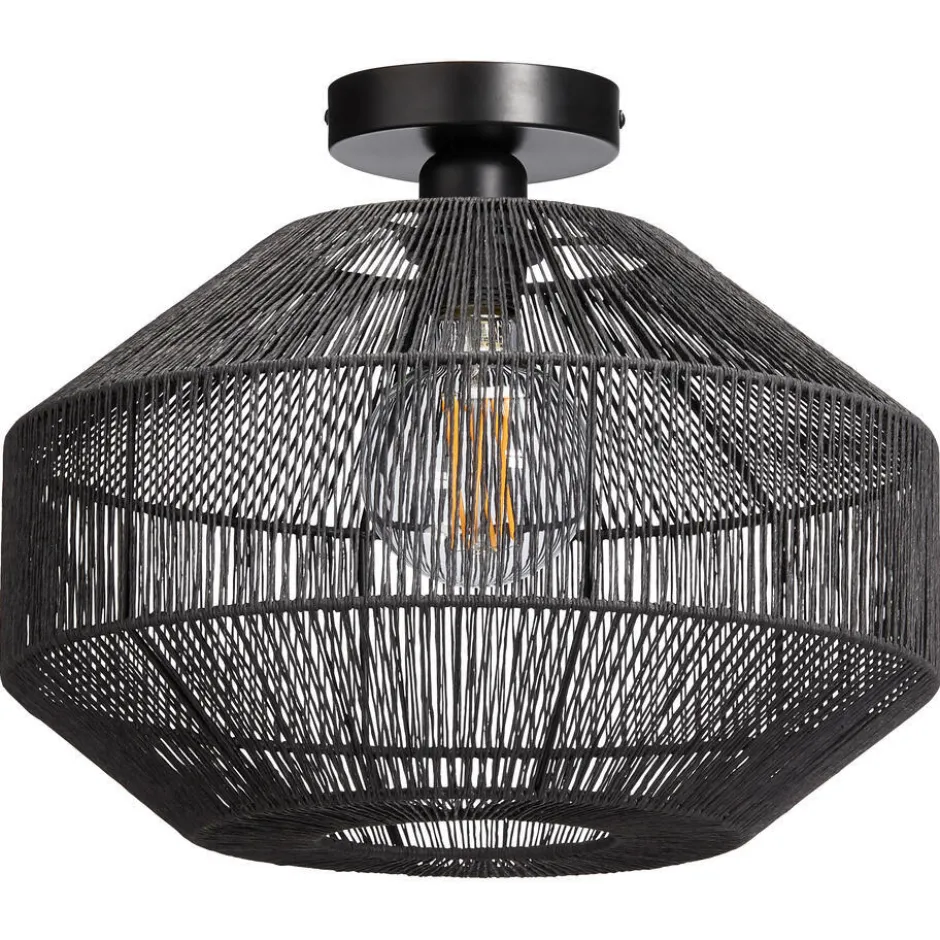Plafondlamp Segi Zwart|Kwantum Outlet