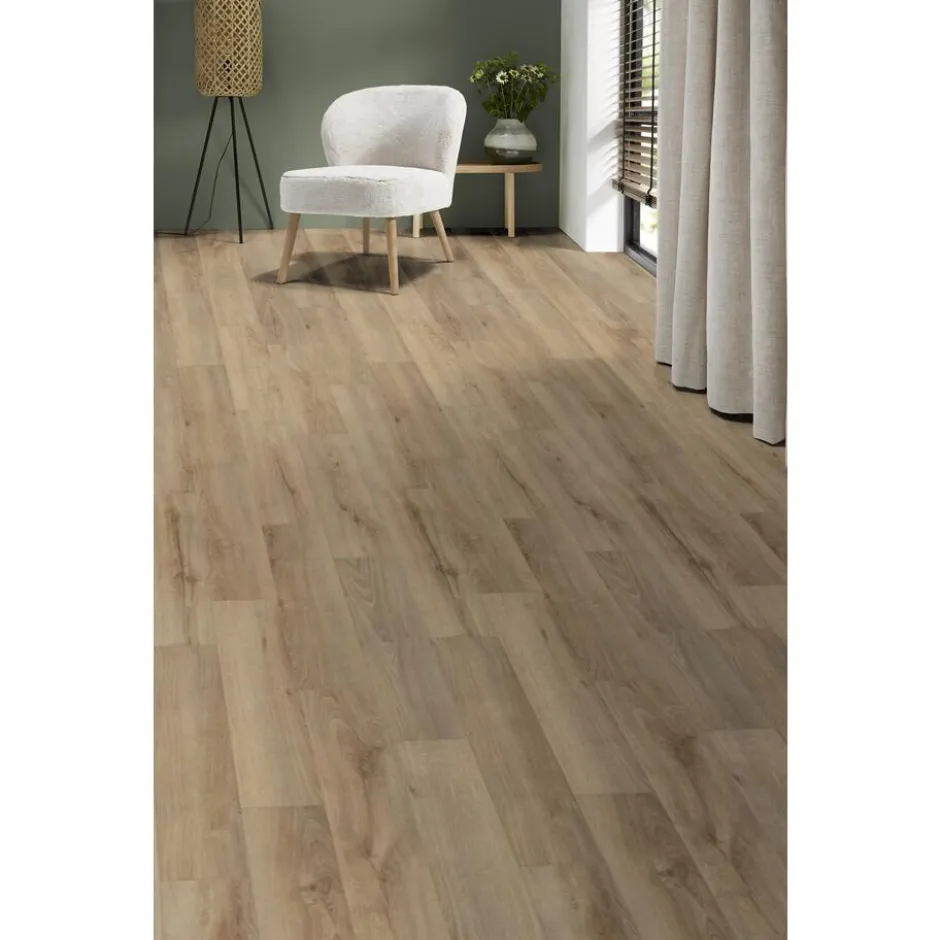 Plak PVC Plano Naturel Eiken Visgraat|Kwantum Sale