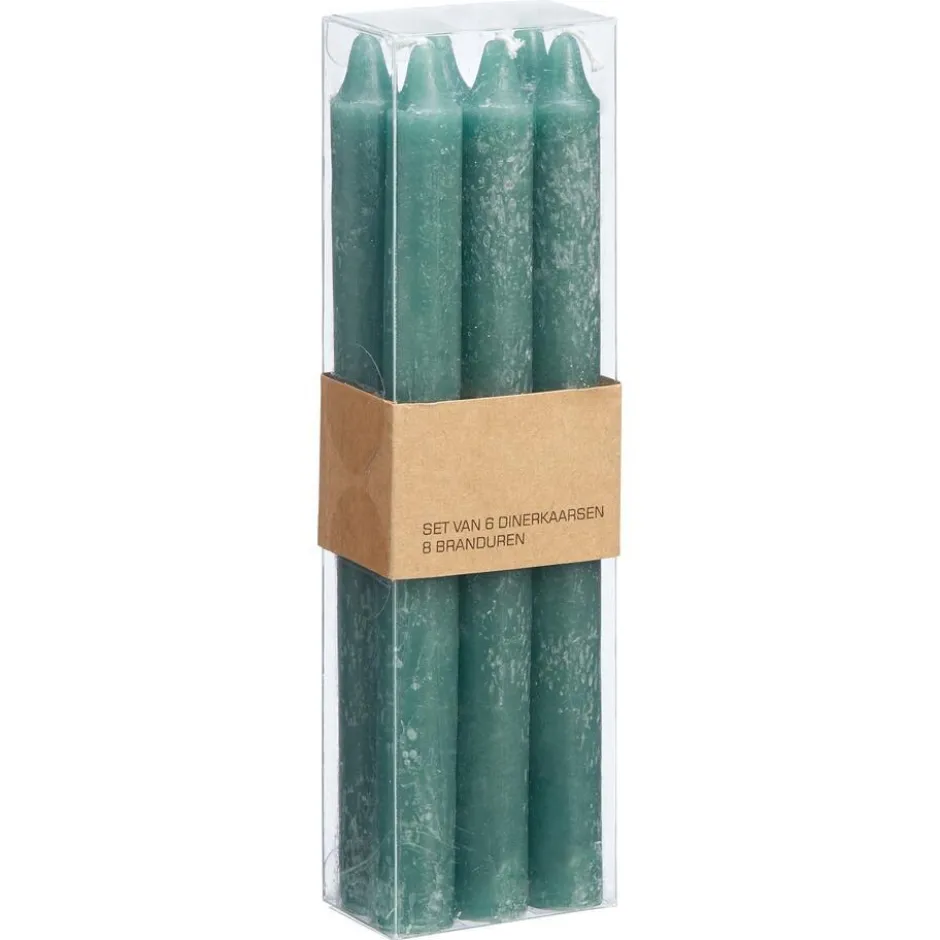 S/6 Dinerkaars Rustiek Donkergroen|Kwantum Online