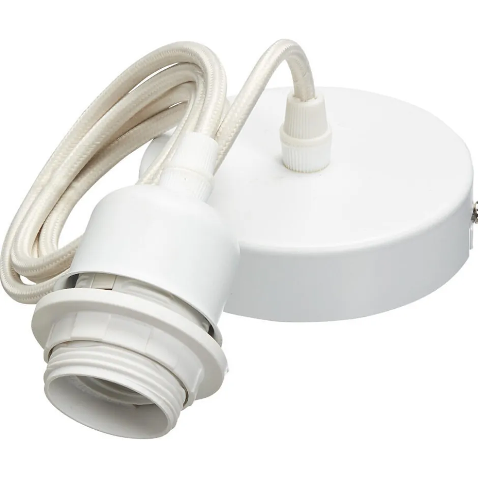 Snoerpendel Metaal Wit|Kwantum Sale