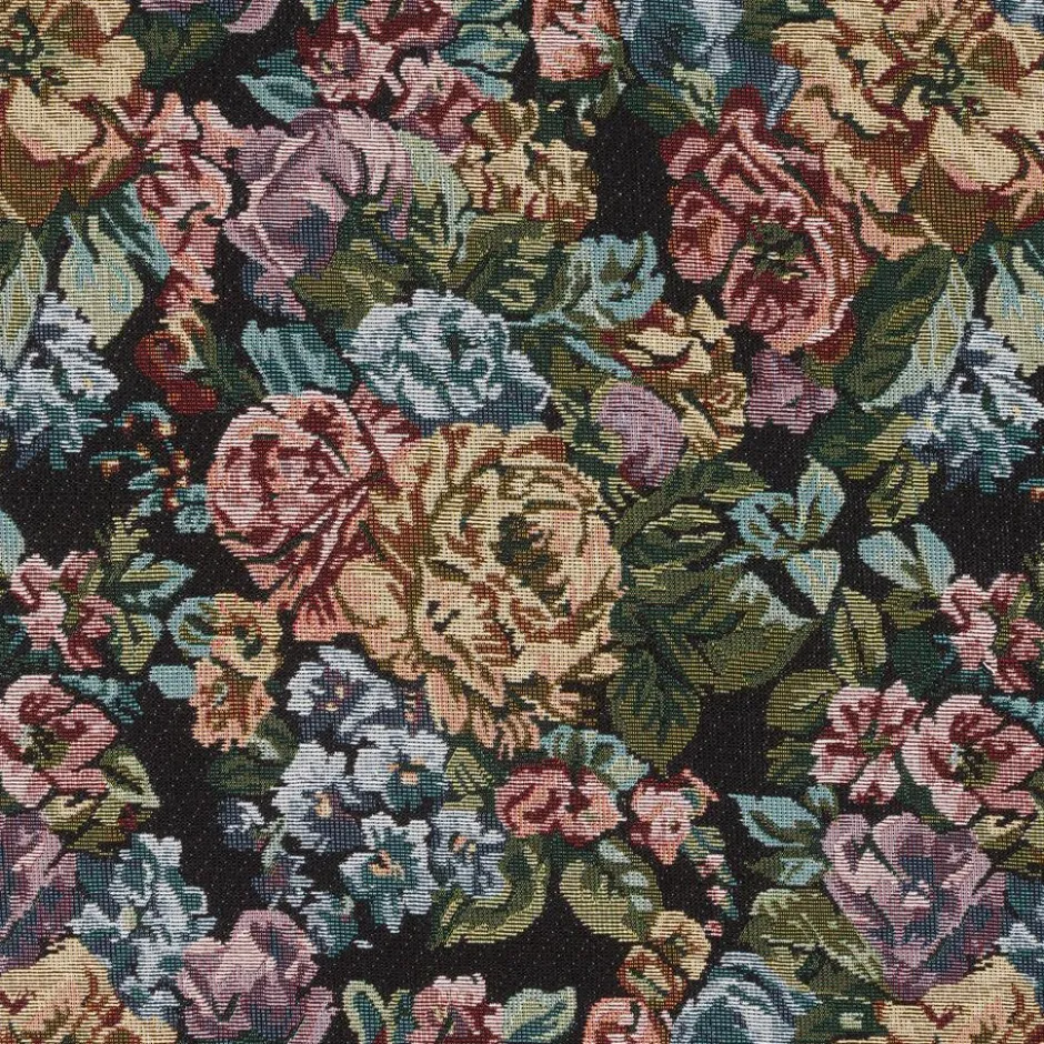 Stof Fleur Zwart|Kwantum Clearance