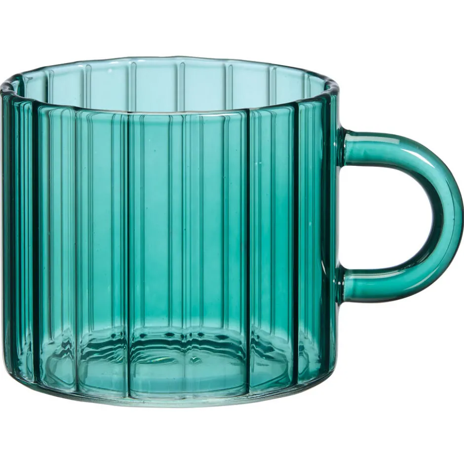 Theeglas Solo Ribbel - 260 Ml|Kwantum Clearance