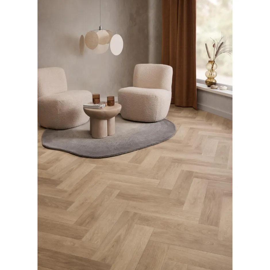 Vinyl Fisher Naturel Visgraat|Kwantum Clearance
