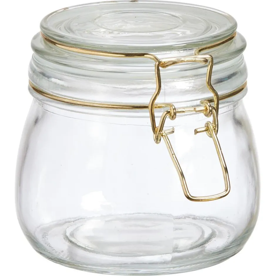 Voorraadpot Glas Goud|Kwantum Outlet